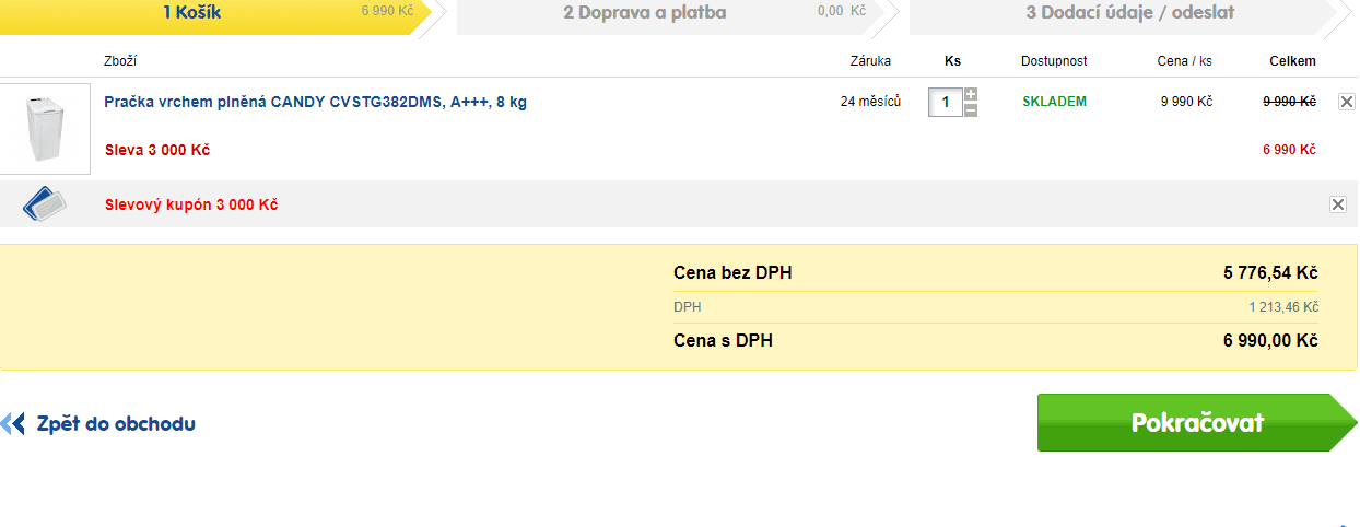 Candy, 8kg, 1200 ot., NFC, chytrá, A+++
