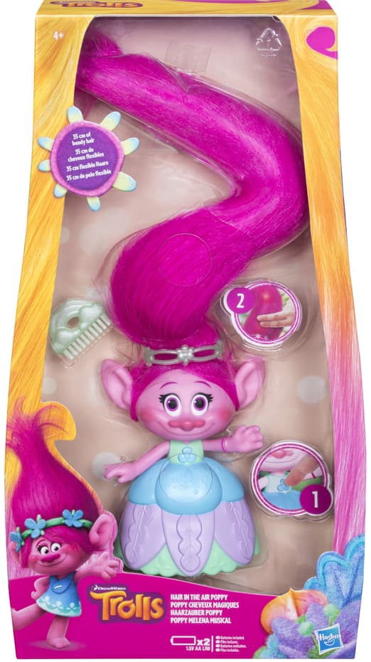 Hasbro Troll Poppy s svítícími vlasy