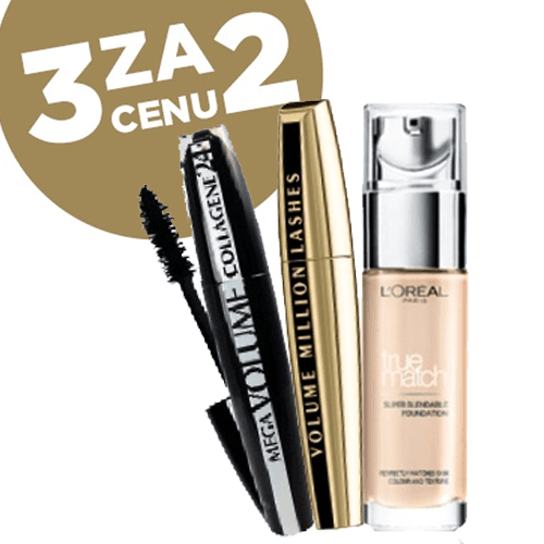 L'Oréal - akce kup 3 zaplať 2