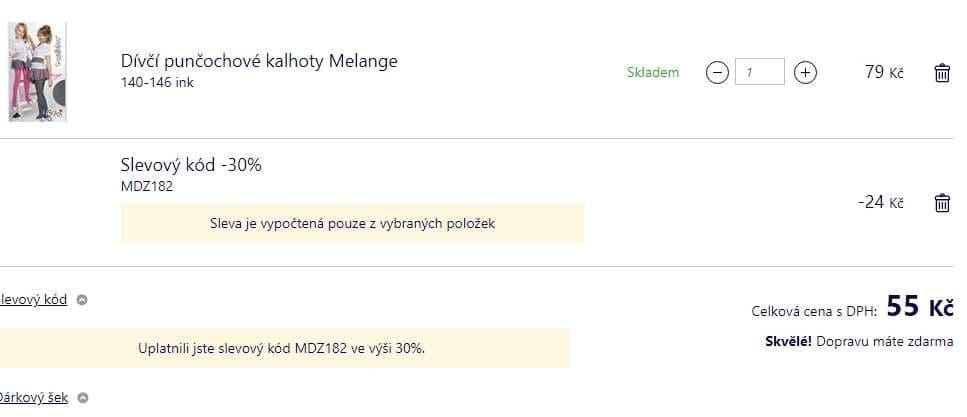 Sleva 30% na vše + doprava zdarma