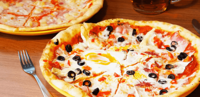 2× pizza o průměru 32 cm