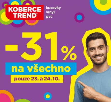Koberce Trend - sleva 31% na vše
