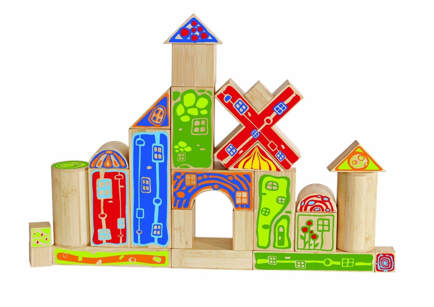 Bambusová stavebnice Hape - hrad