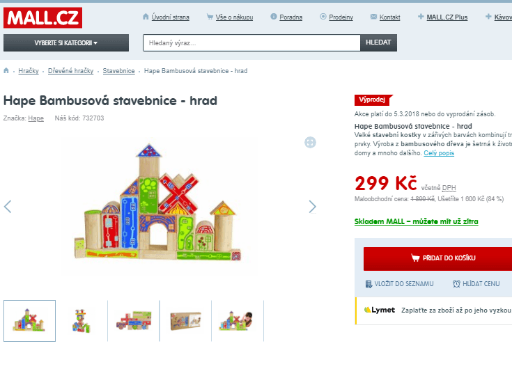 Bambusová stavebnice Hape - hrad