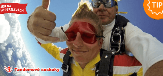 Tandemové seskoky pro 1 osobu 