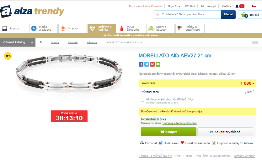 Pánský náramek MORELLATO Alfa