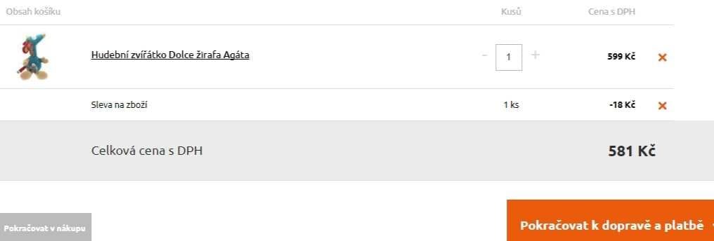 Hudební hračka Dolce žirafa Agáta