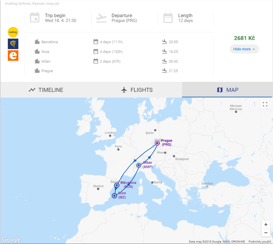 3v1: Barcelona + Milán + Ibiza za 2 681 Kč