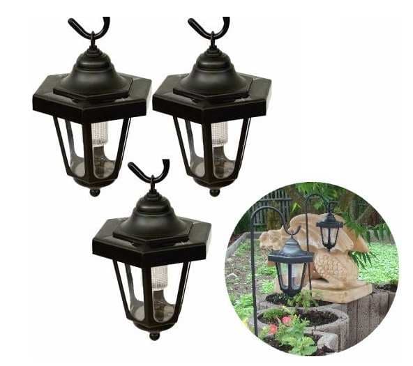 3x solární LED lucerna, 60x14 cm, senzor 
