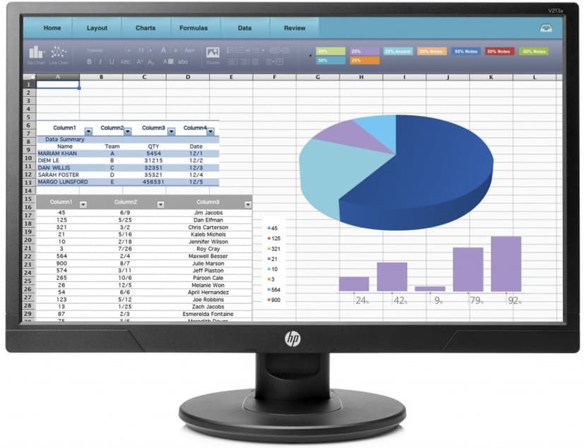 PC monitor HP, 21", full HD, reproduktory