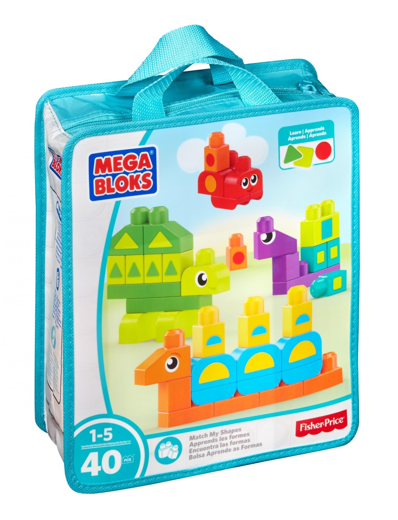 MEGA BLOKS Nauč se tvary 40 kostek