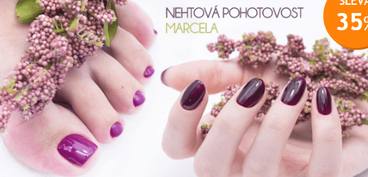 Manikúra a pedikúra včetně lakování shellacem