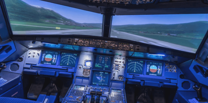 60 minut řízení letadla se simulátorem Volatus