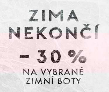 Sleva 30% na zimní boty