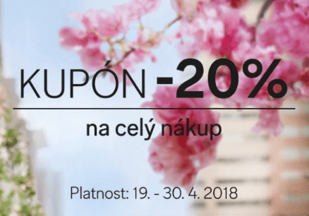 C&A - sleva 20% na celý nákup