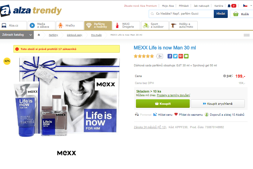 Dárková sada MEXX Life Is Now Him