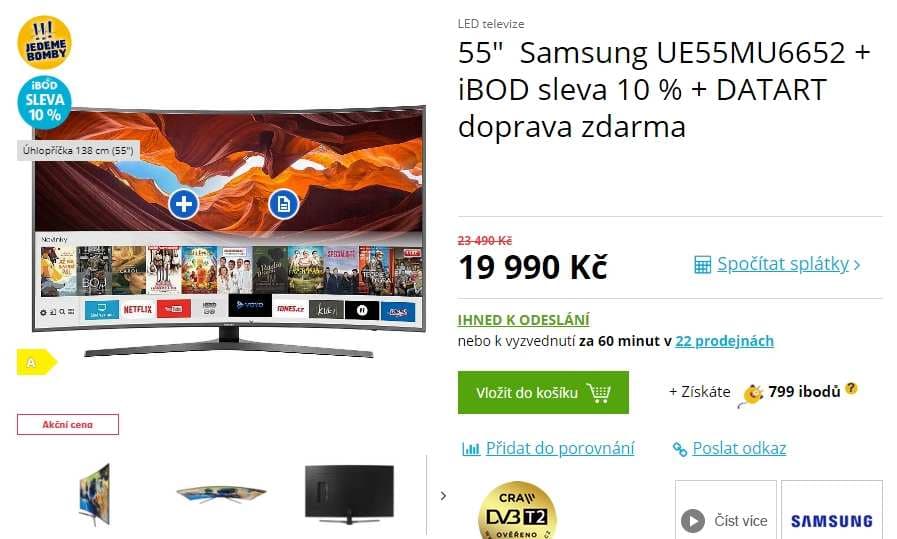 Ultra HD TV, HDR, Smart, 138cm, Samsung