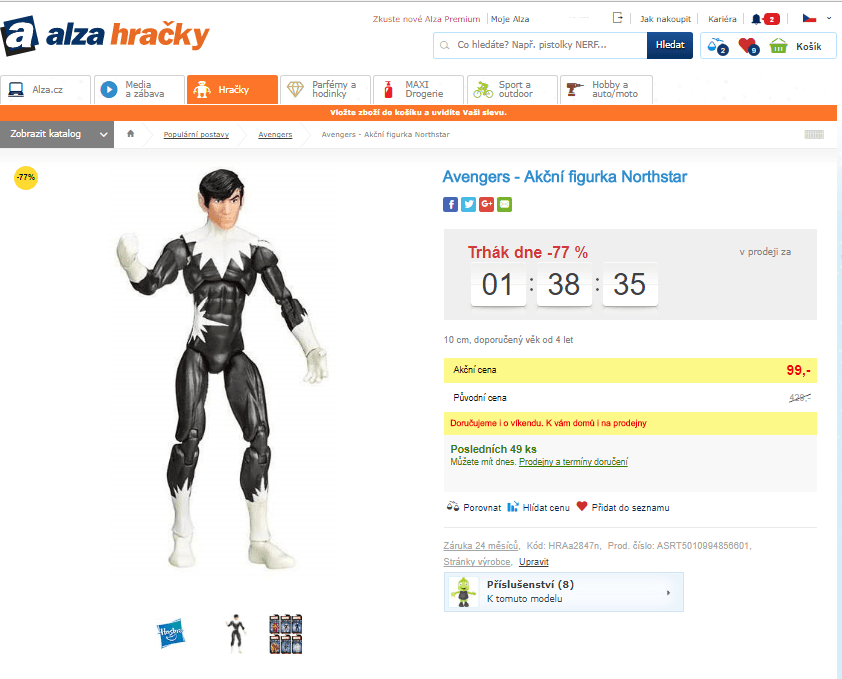 Figurka Hasbro Avengers Northstar