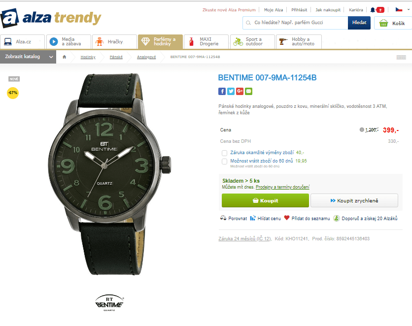 Pánské hodinky Bentime 007-9MA-11254B