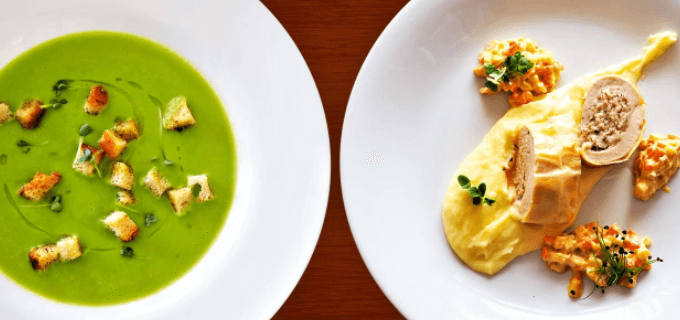 2× velikonoční čtyřchodové menu