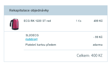 Rychlovarná konvice ECG, nerez, 1,2l