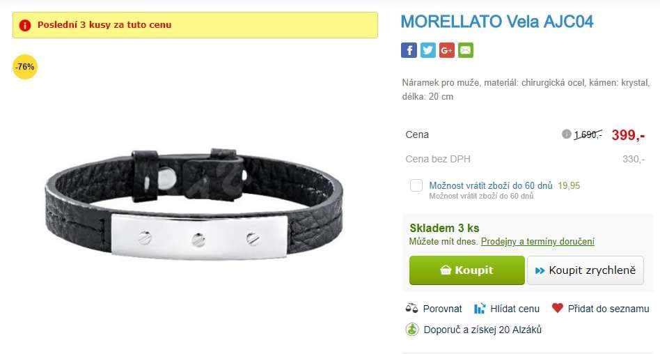 Náramek pro muže Morellato Vela