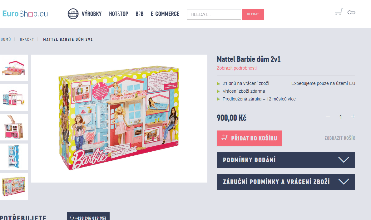 Mattel Barbie dům 2v1