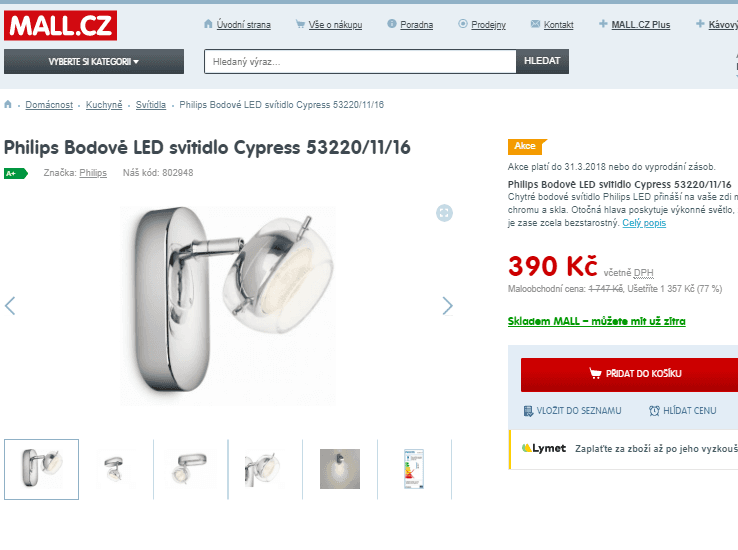 Philips bodové LED svítidlo Cypress