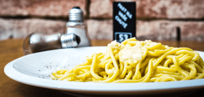 Italské 3chodové menu se špagetami 