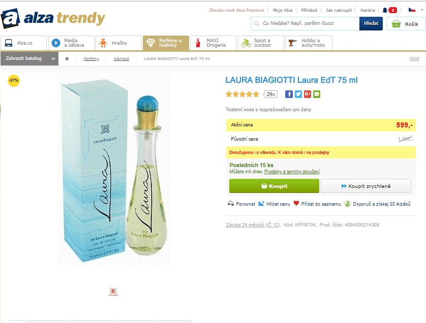 LAURA BIAGIOTTI Laura EdT 75 ml