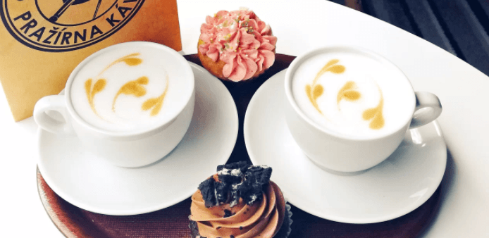 2× espresso či americano s kaštanovou příchutí