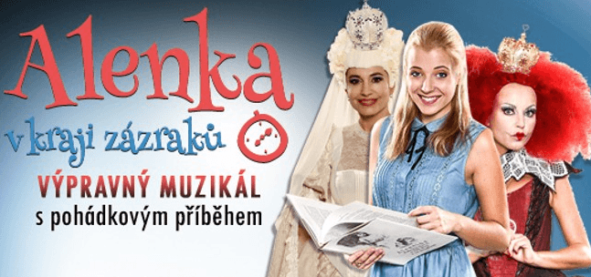 1+1 lístek na muzikál Alenka v kraji zázraků