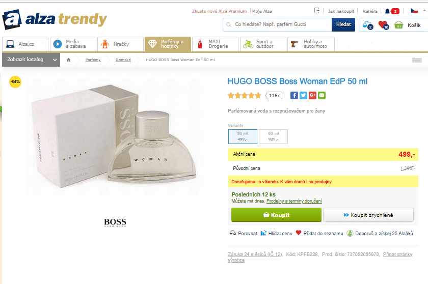 HUGO BOSS Boss Woman EdP 50 ml