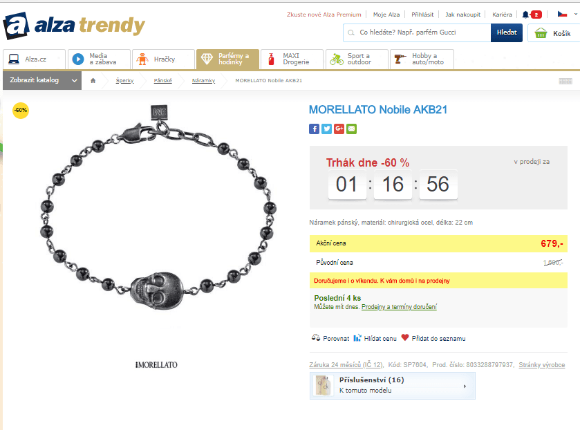 Pánský náramek MORELLATO Nobile AKB21