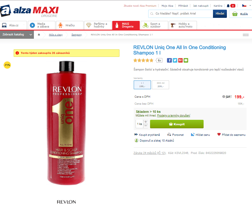 Šampon REVLON Uniq One All In One 1 l 