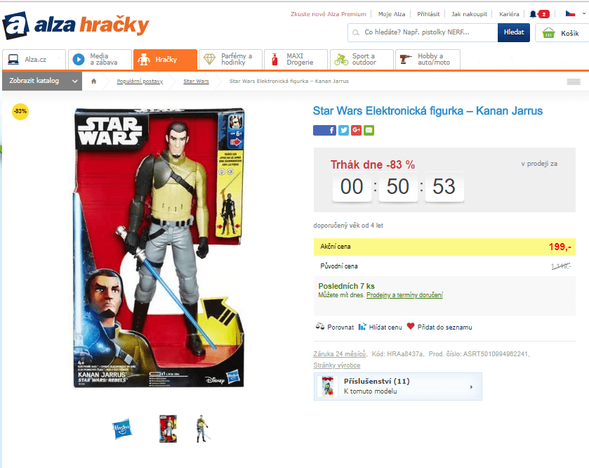 Star Wars Elektronická figurka – Kanan Jarrus