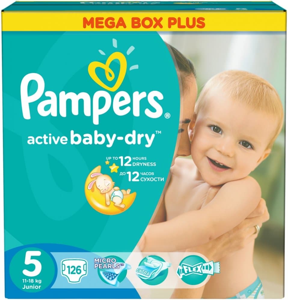 Plenky Pampers 5 (11-18 kg), 126ks
