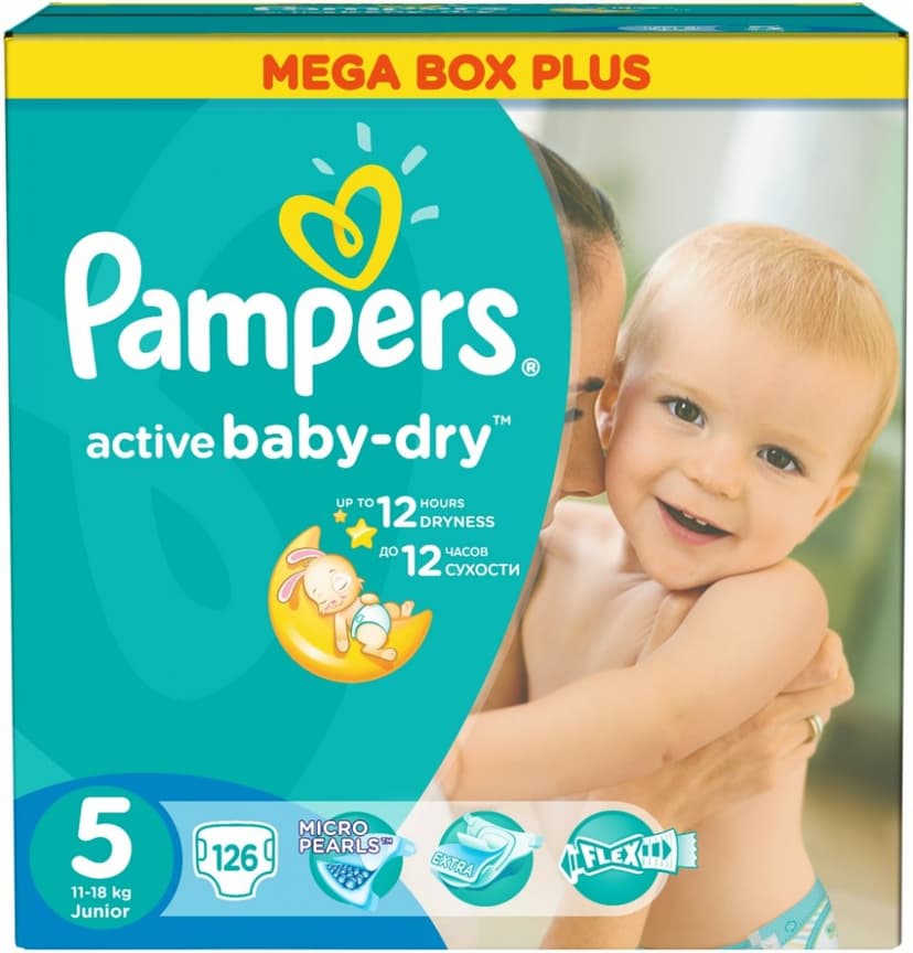 Plenky Pampers 5 (11-18 kg), 126ks