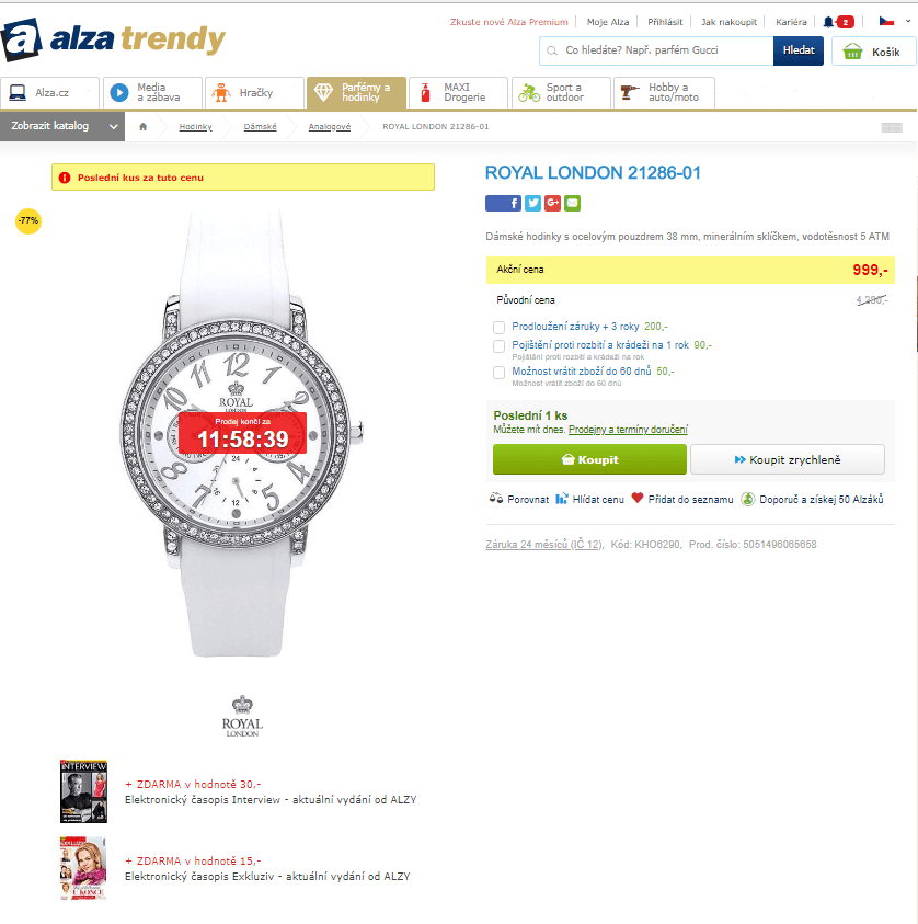 Dámské hodinky Royal London 21286-01