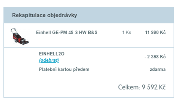 Benzínová sekačka Einhell, pojezd, 48cm