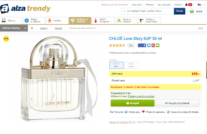 Chloé Love Story EdP 30 ml 