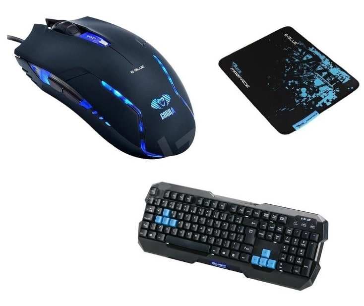 Herní set myš, klávesnice, podložka E-Blue Polygon