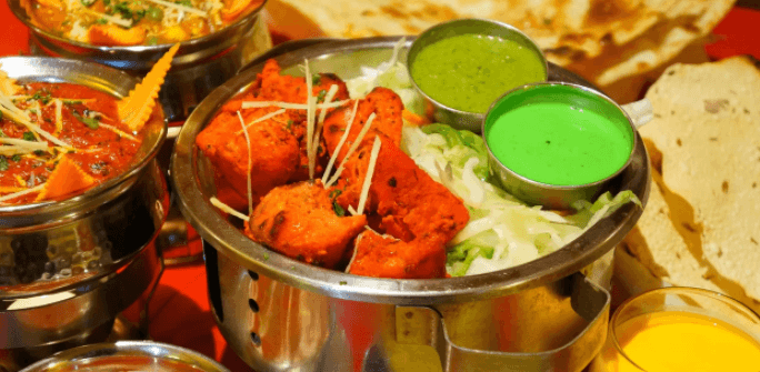Indické vegetariánské menu pro 2