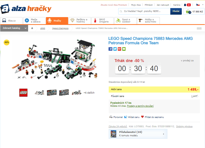 Stavebnice LEGO Speed Champions 75883