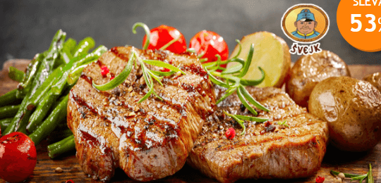 Vepřový steak na bylinkách s brambory 