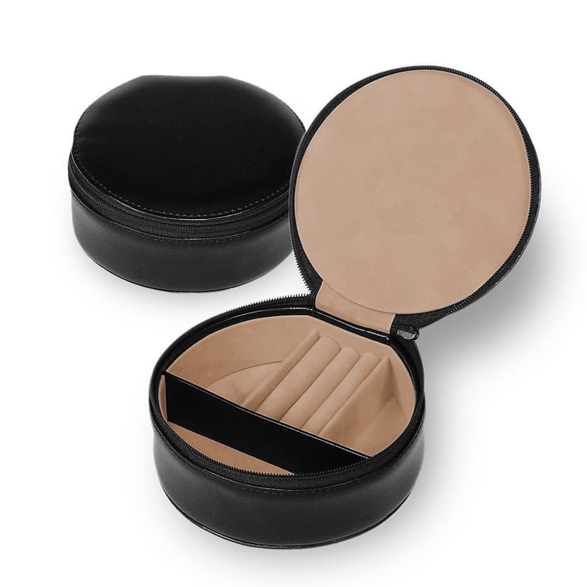 Šperkovnice Sacher, černá eko kůže