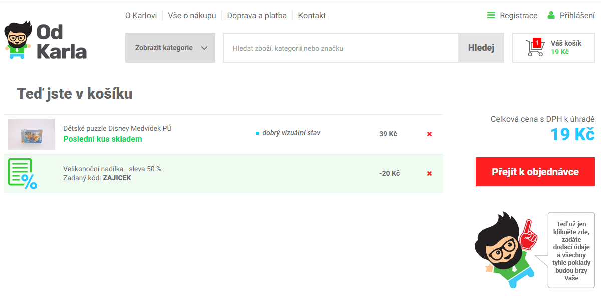 OdKarla.cz - sleva 50% na vybrané zboží