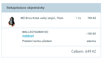 Krteček, 70 cm