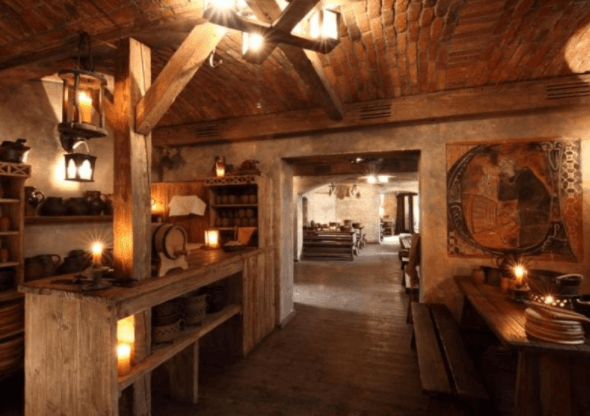Hostina ve středověké krčmě
