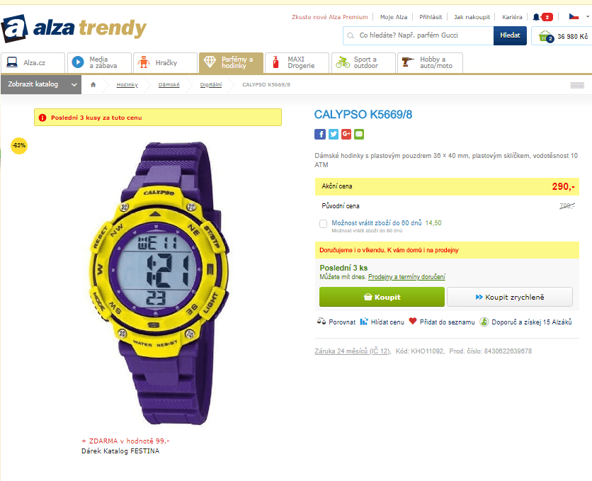 Dámské hodinky CALYPSO K5669/8